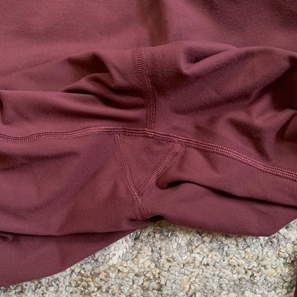 Lululemon Wunder Under Crop Hi-Rise 21in Deep Lux/Redwood 6 - Picture 7 of 9